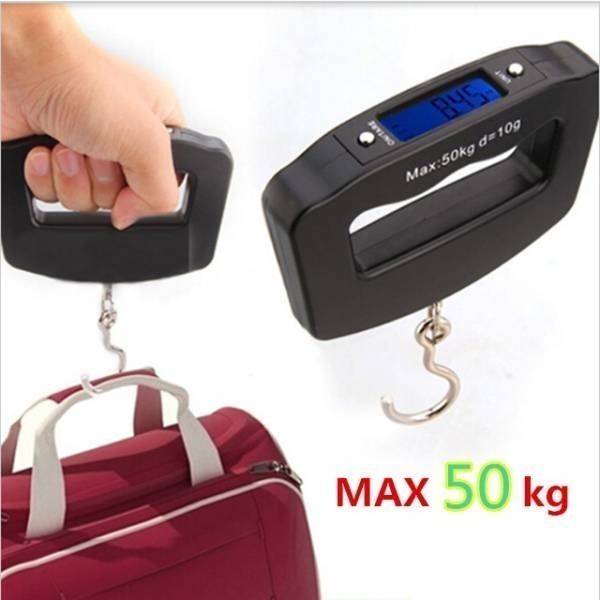 【送料無料】 MAX50kg～10g デジタルスケール ラゲッジチェッカー 吊り下げ式 吊り下げ秤 量り 計り はかり 秤 デジタル計量器 激安