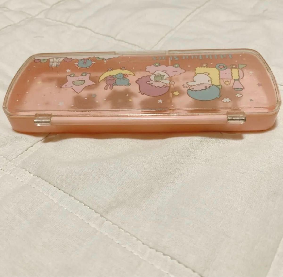 【SALE】LitteTwinStars キキララちゃん スプーンフォークケース 昭和レトロ コレクション レア 筆箱 ペンケース