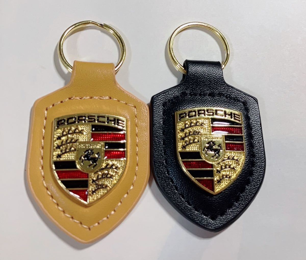 PORSCHE Porsche key holder k rest black . yellow color 2 point set 