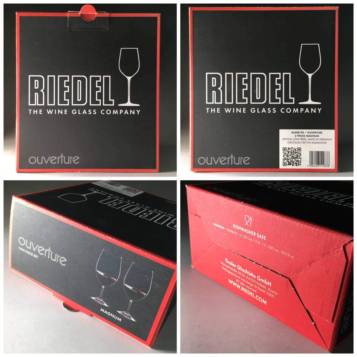 ut20/17 未使用 リーデル/RIEDEL ペアワイングラス オヴァチュア ouverture MAGNUM マグナム ワイン 酒器 ガラス 食器 硝子③●_画像10