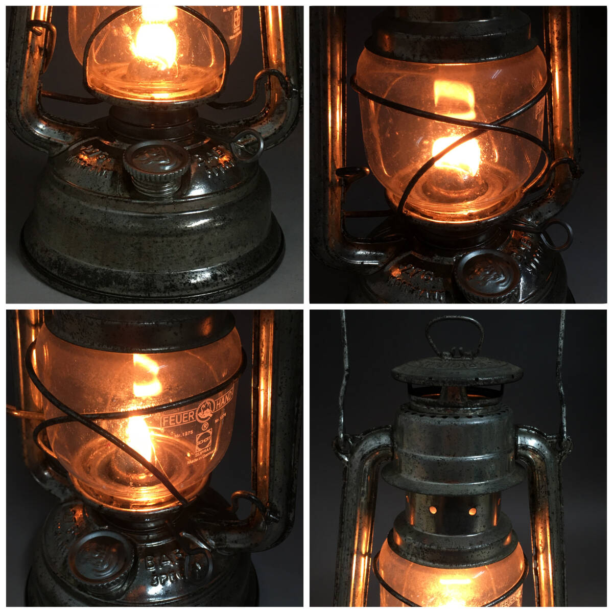 ut2/77 Vintage FEUERHAND 276 Bay Be special oil lantern w.germany made f.a hand kerosene Hurricane lantern camp 0*