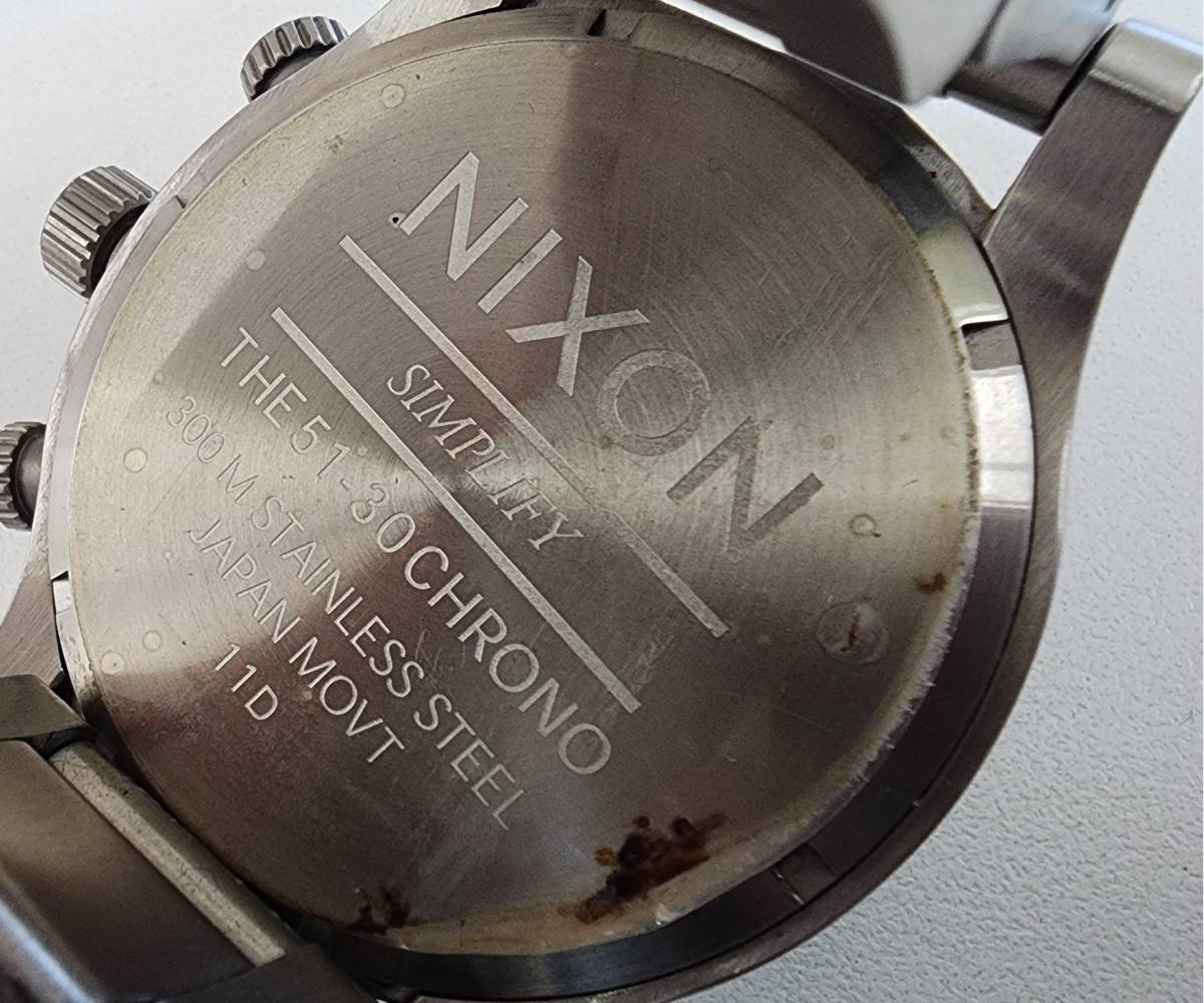 NIXON ニクソン THE 51-30 クォーツ腕時計 メンズ腕時計 動作未確認 現状渡し_画像2
