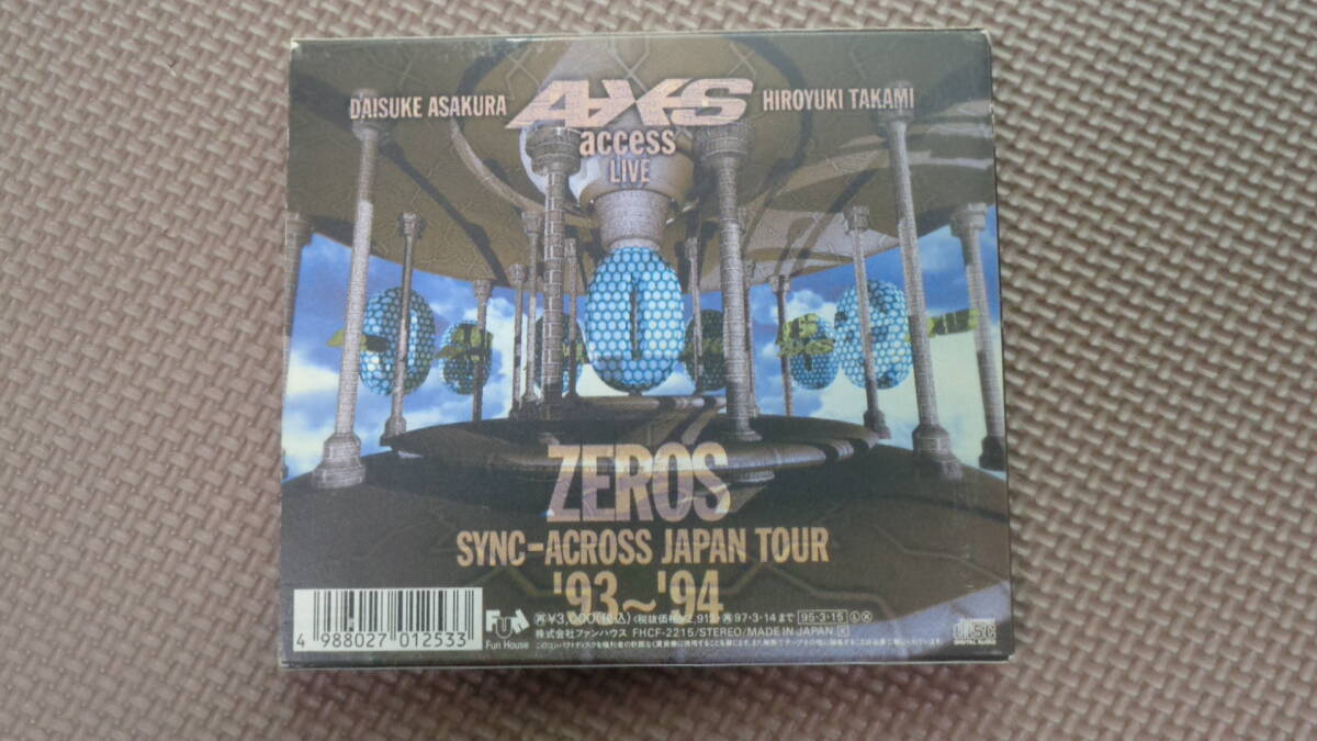 LIVE ZEROS ZEROS SYNC-ACROSS JAPAN TOUR '93-'94_画像2