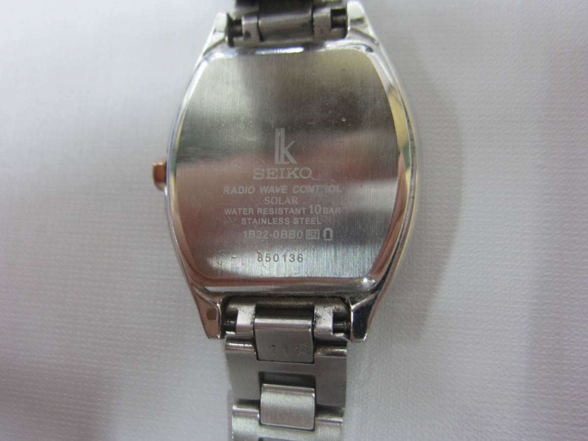 2E060SZ◎SEIKO セイコー ソーラー レディース腕時計 LUKIA ルキア 1B22-0BB0 レディース 腕時計　稼働品◎中古_画像7