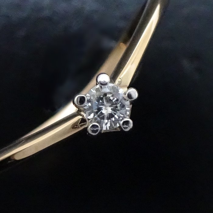 STAR JEWELRY スタージュエリー ダイヤモンドリング 10.5号 ダイヤモンド0.066ct K18YG イエローゴールドxPt900プラチナ /291257【中古】_画像6