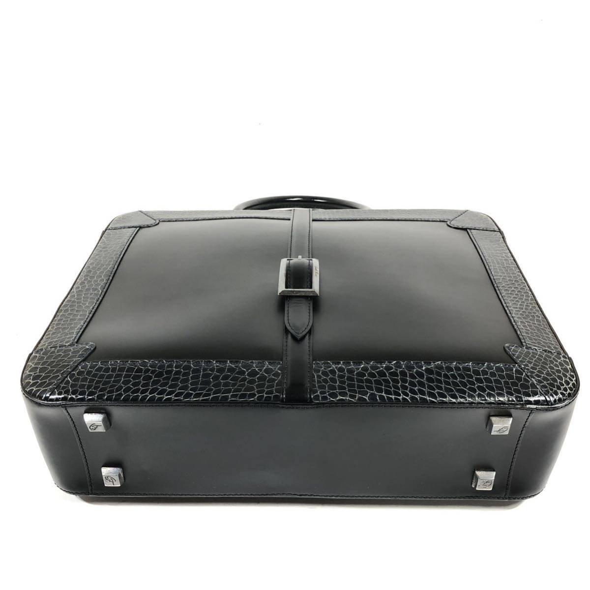 [kami-yufo Rene ] genuine article Camille Fournet business bag crocodile metisMETIS have gaiters briefcase attache case men's 