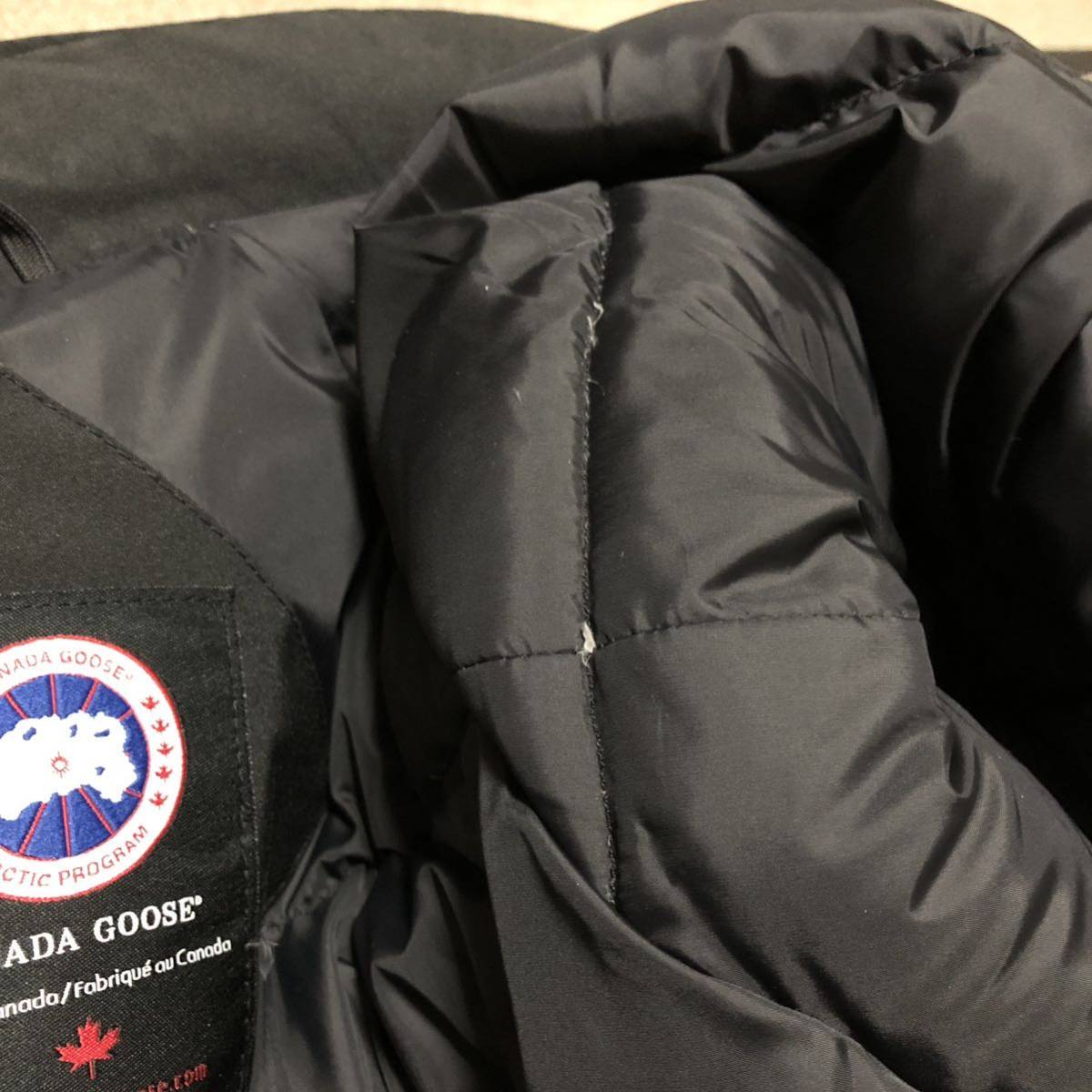 [ Canada Goose ] standard inside CANADA GOOSE down jacket size S outer jumper demountable talent hood for man men's Canada made 