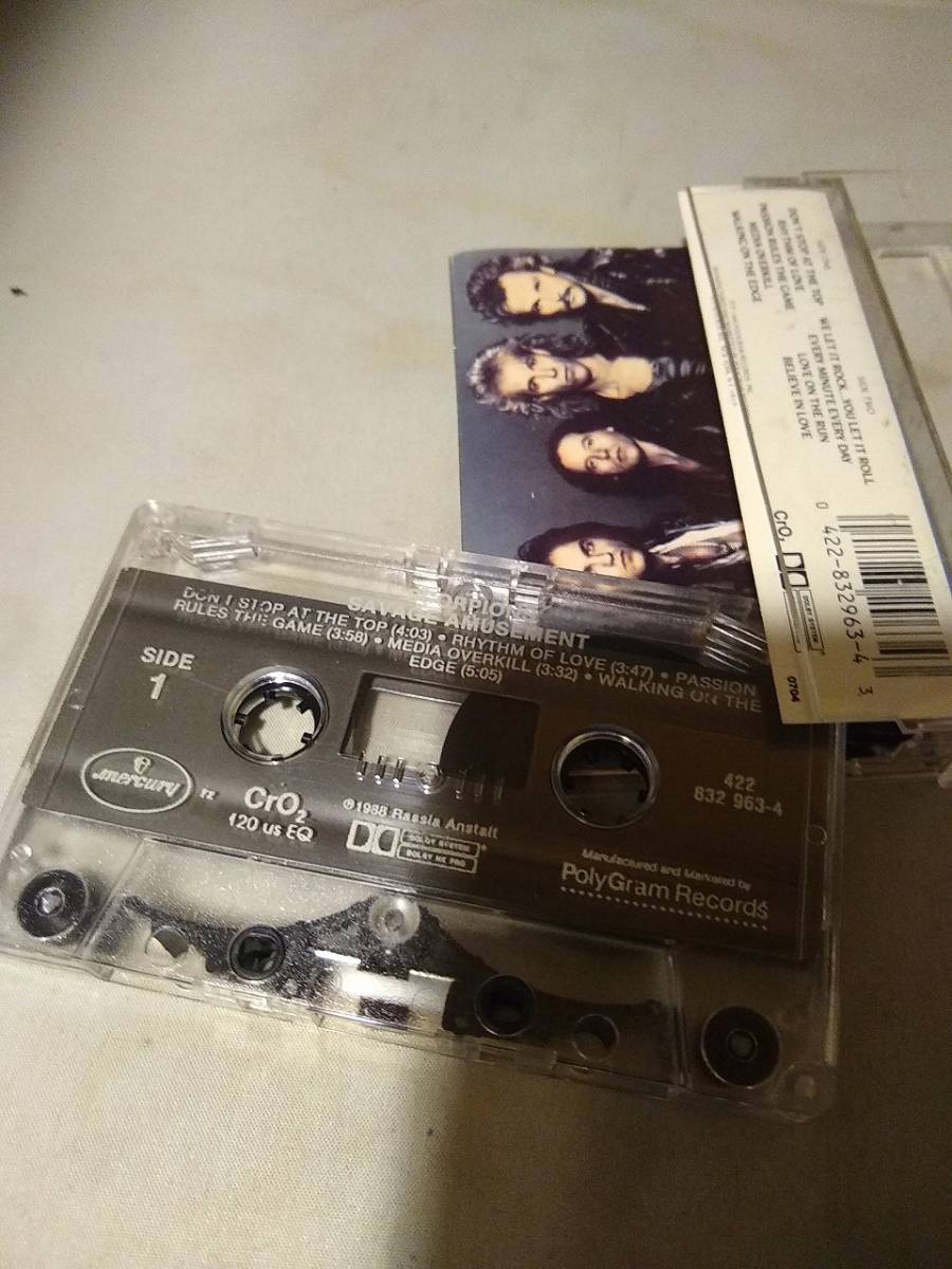 C8907 cassette tape SCORPIONS Scorpion z|Savage Amusement