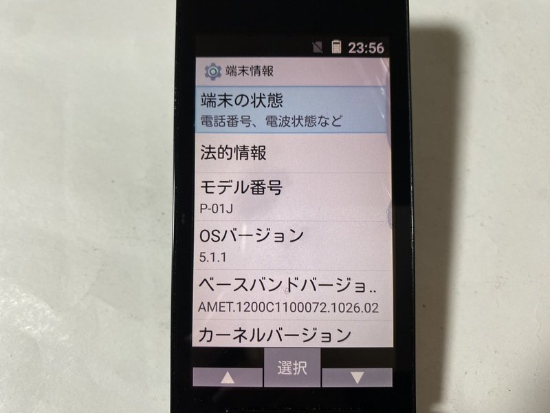 IF116 docomo P-01J 4GB ブラック ジャンク_画像3