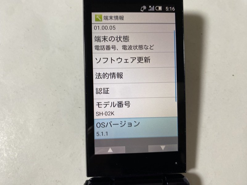 IF383 docomo SH-02K 8GB ブルーブラックの画像3