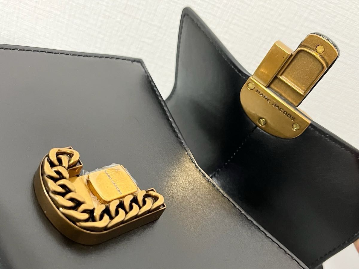 【新品】マークジェイコブス ザ セントマーク ミニ トップハンドルショルダーバッグ ブラック MARC JACOBS 