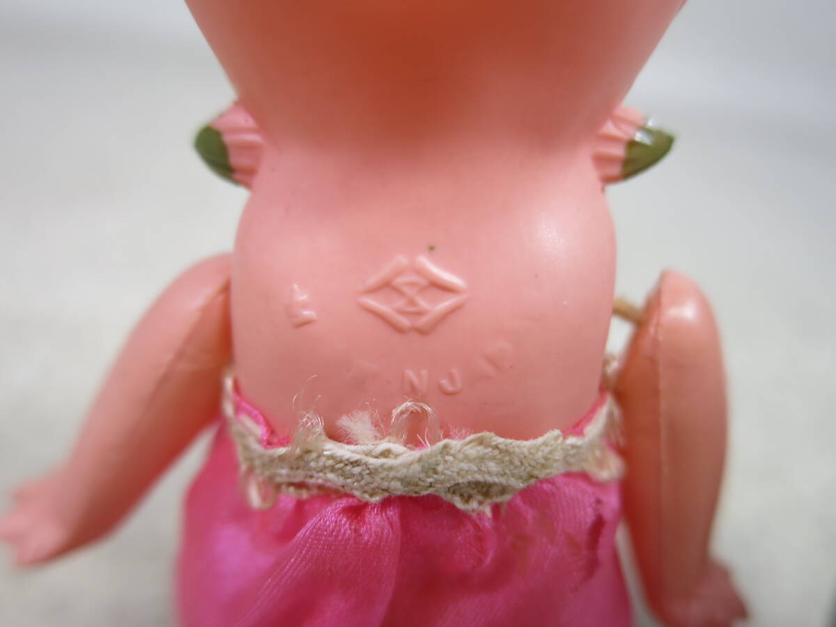 【●】昭和レトロ！国産SERUYA:『セルロイド製:キューピー人形』・2体組//Antique！SERUYA:『Made of celluloid:Kewpie doll』・2 doll set_画像10