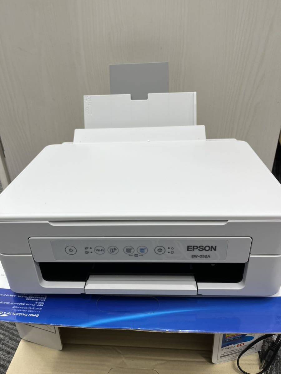 EPSON エプソン カラー プリンター インクジェット複合機 カラリオ EW-052A ホワイト 印刷機 インクジェットプリンター _画像7