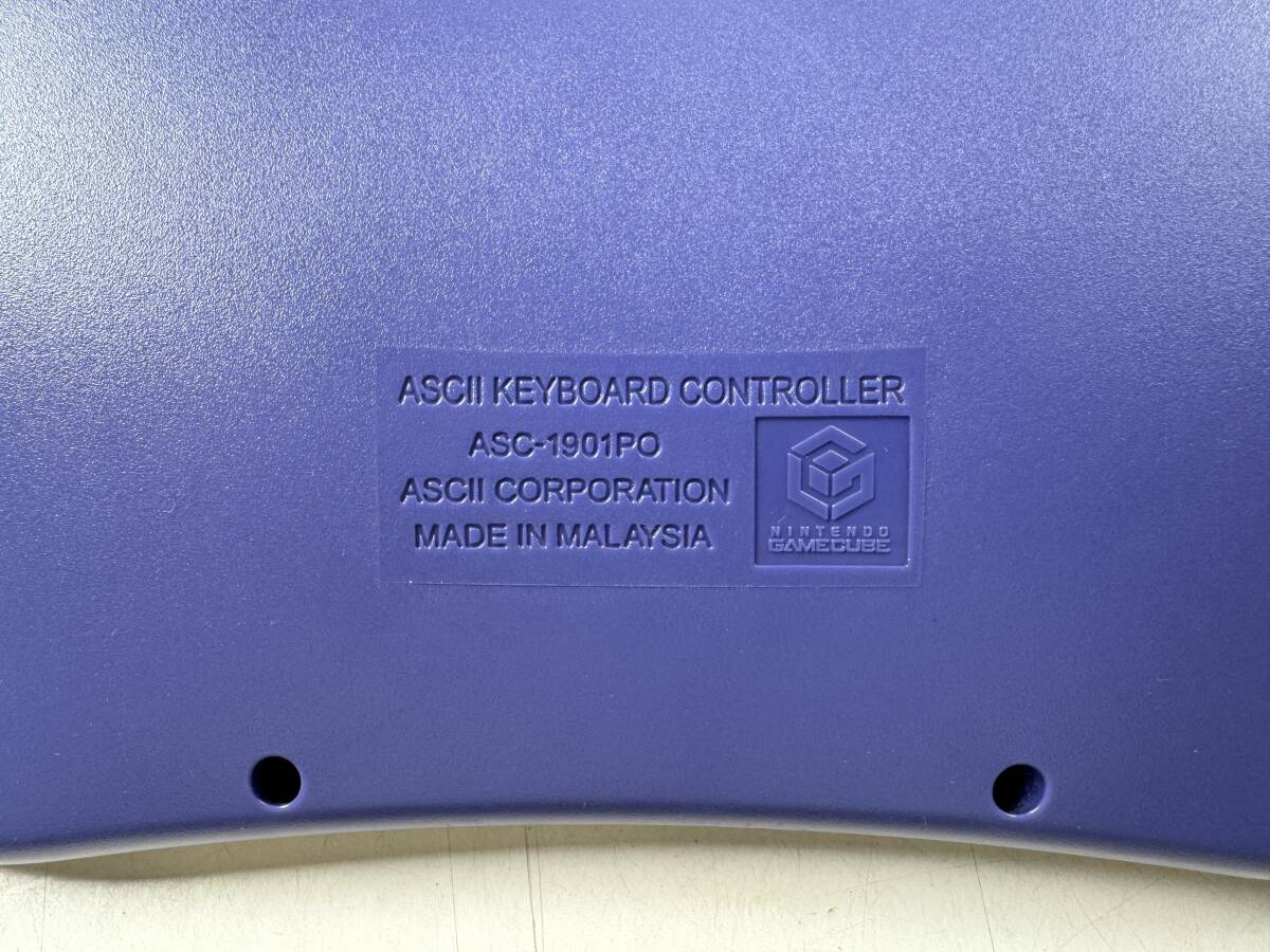 ♪【中古】Nintendo GAME CUBE アスキー キーボード コントローラ ASC1901PO 任天堂 ゲームキューブ ASCII 動作未確認 ＠80(2)_画像8