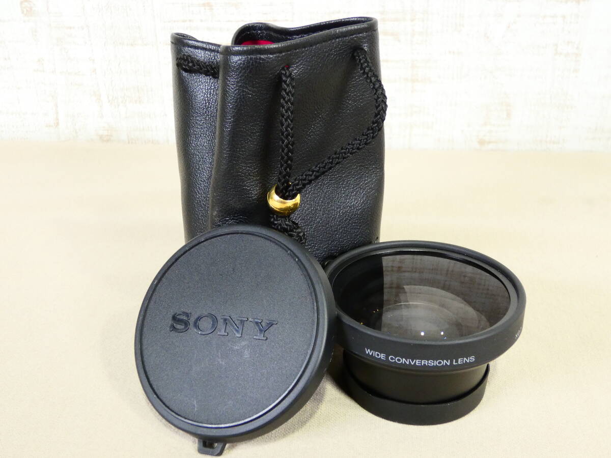 SONY ソニー VCL-0752H WIDE CONVERSION LENS ×0.7 ワイドコンバージョンレンズ カメラ用品 ※現状渡し＠送料520円(1)_画像1