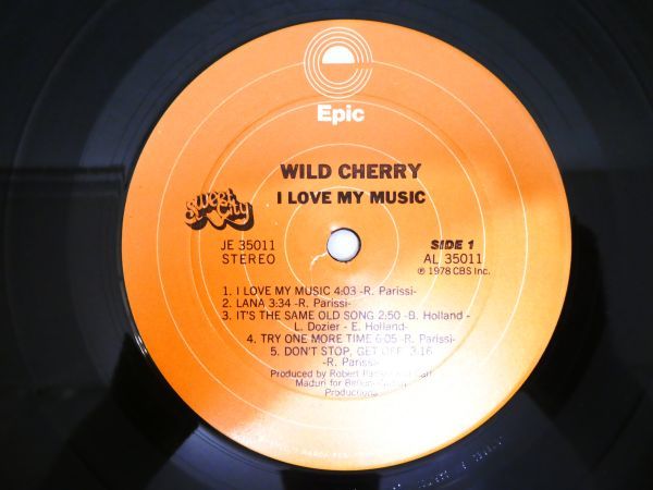 S) WILD CHERRY ワイルド・チェリー「 I LOVE MY MUSIC 」 LPレコード US盤 JE 35011 @80 (F-16)_画像5