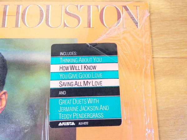S) WHITNEY HOUSTON ホイットニーヒューストン 「 S.T. 」 LPレコード US盤 @80 (F-5)_画像3