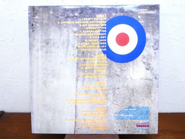 S) THE WHO ザ・フー 「 COLLECTION 」 LPレコード UK盤 IM DP4 @80 (Z-52)_画像4