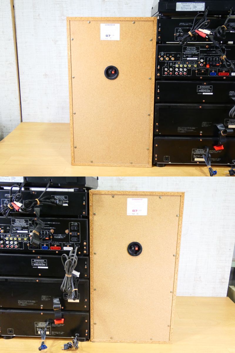 S)▲Pioneer パイオニア システムコンポ Private F-X750/A-X750/GR-X750/CT-X720WR/PD-X750T 一部通電確認 ※ジャンク品＠160/160 2個口(2)_画像6