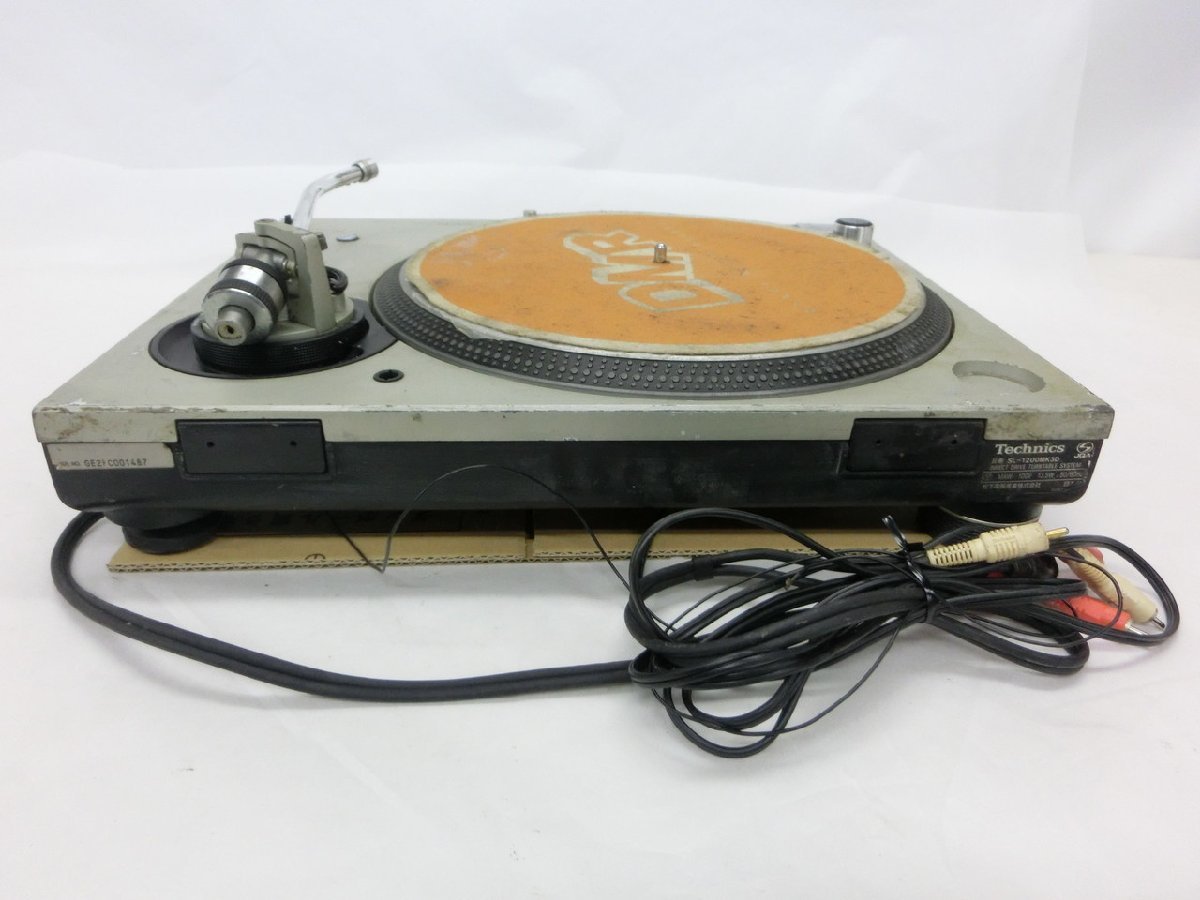 【WB-0378】Technics テクニクス SL-1200MK3D ターンテーブル レコード 音響機器 DJ 通電確認済 ジャンク【千円市場】_画像5