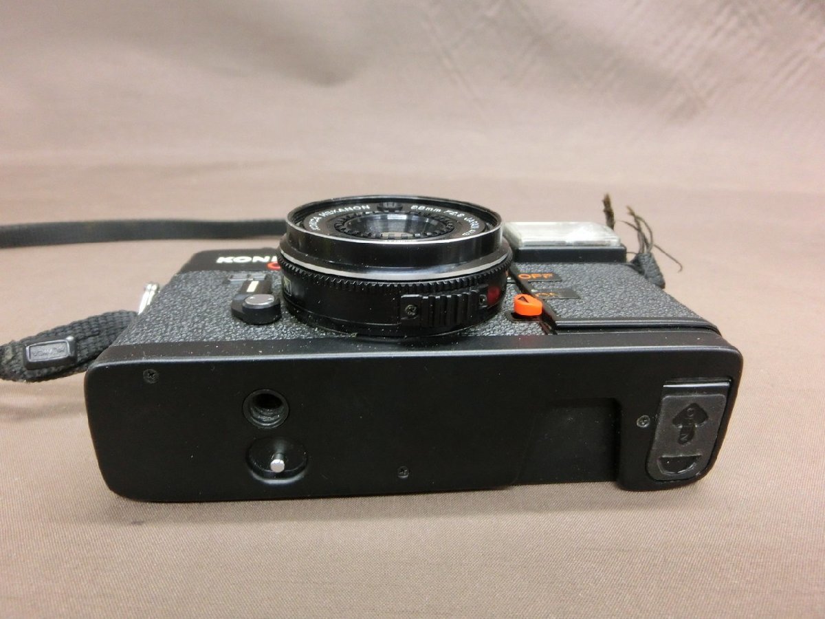 【NA-2950】KONICA C35 HEXANON　38mm F2.8 フィルムカメラ レンズ カメラ セット ケース付き 現状品【千円市場】_画像6