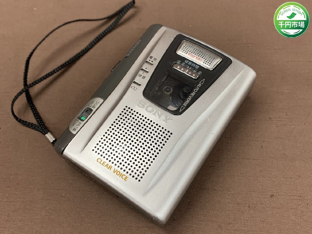 【N-5810】当時物 SONY カセットテープレコーダー TCM-50 アンティーク 昭和レトロ 通電のみ 現状品【千円市場】_画像1