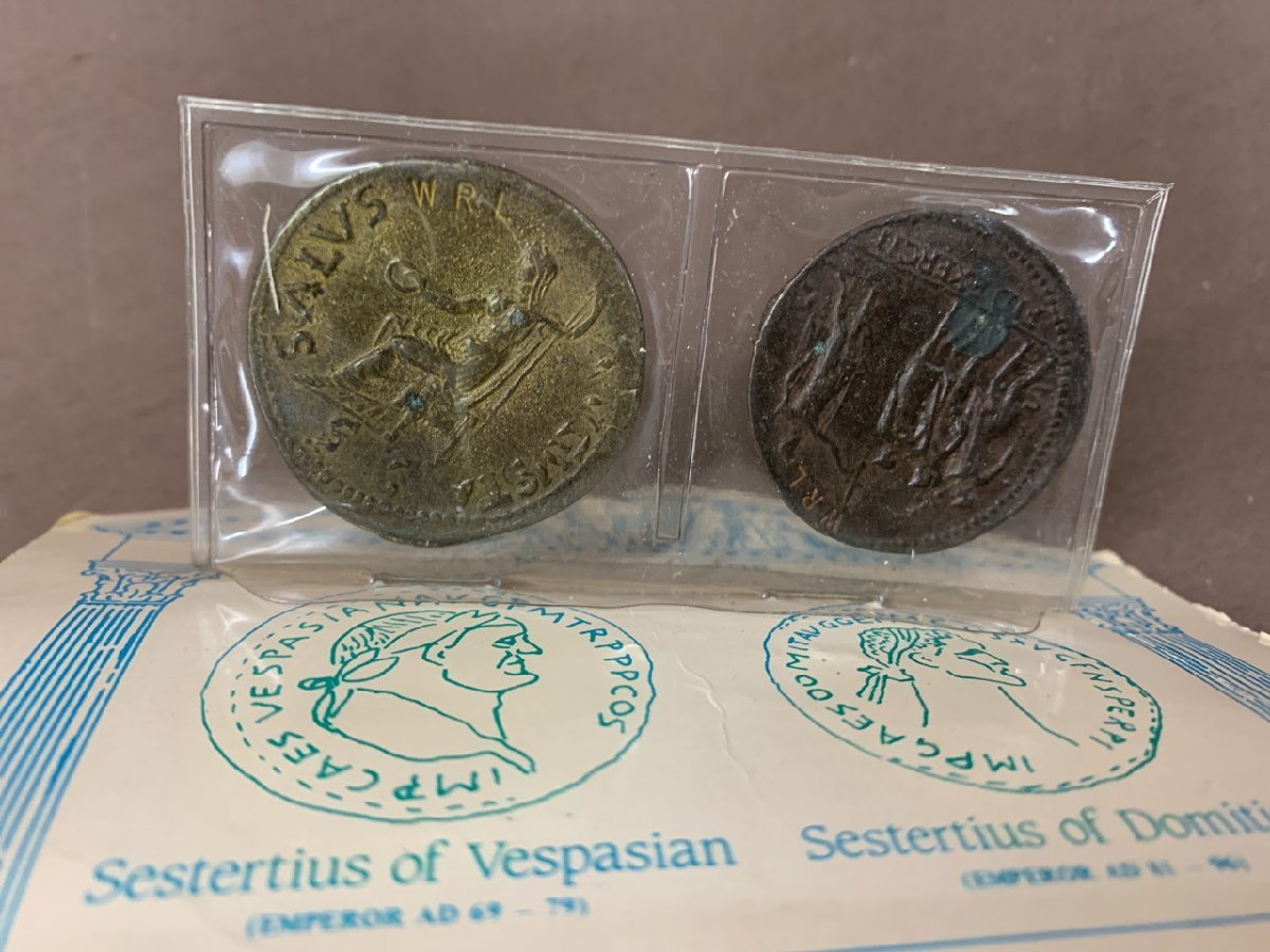 【N2-1209】未開封 レプリカ 古代ローマ コイン Roman Coins 硬貨 SET III Military Camaigns roman britain イギリス製【千円市場】_画像3