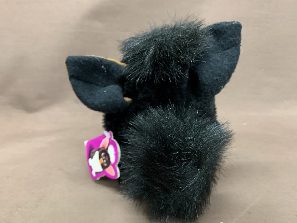 【YF-0358】TIGER Furby ファービー 黒×茶色 ブラック×ブラウン 英語版？ タグ付き 当時物 ジャンク【千円市場】の画像3