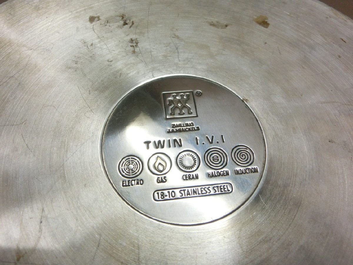 【O-6186】ZWILLING ツヴィリング TWIN 片手鍋 フライパン 約25x7cm 現状品【千円市場】の画像5