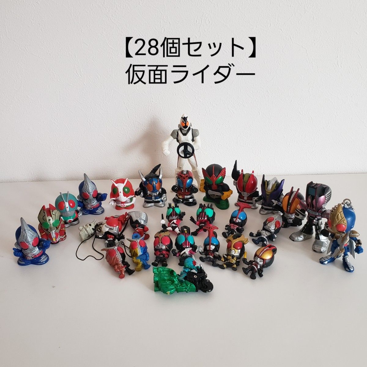 【お買得/28個セット】仮面ライダー/ソフビ/指人形他