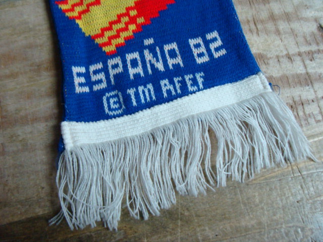 80s 1982年W杯スペイン大会 イングランド代表 スカーフ マフラー (132×13) サッカーマフラー_画像8