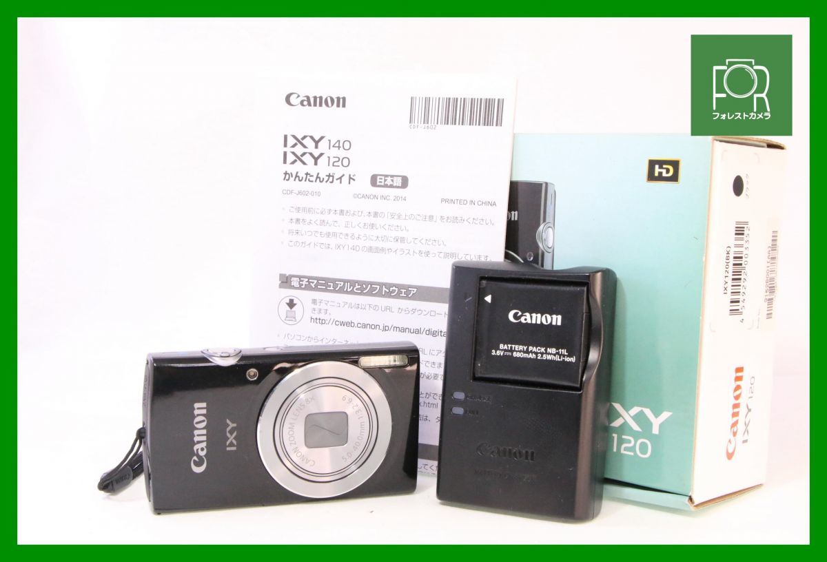 【同梱歓迎】実用■到着後即使える■キヤノン Canon IXY 120■バッテリー付き・チャージャー付き・4GB SDカード付き・箱付き■C28