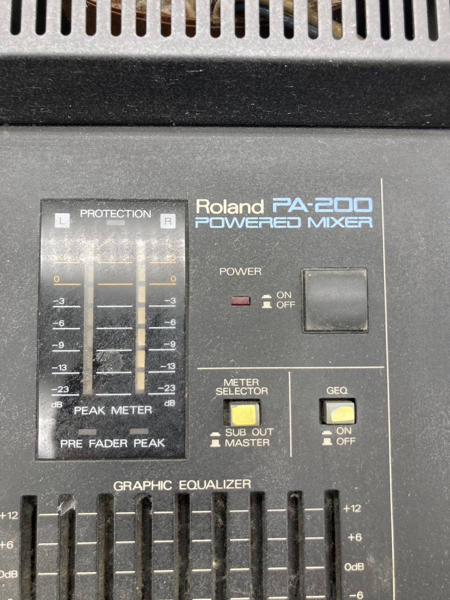 Roland PA-200 POWERED MIXER ローランド パワードミキサー 音響 Roland PA-200 POWERED MIXER ローランド パワードミキサー 音響