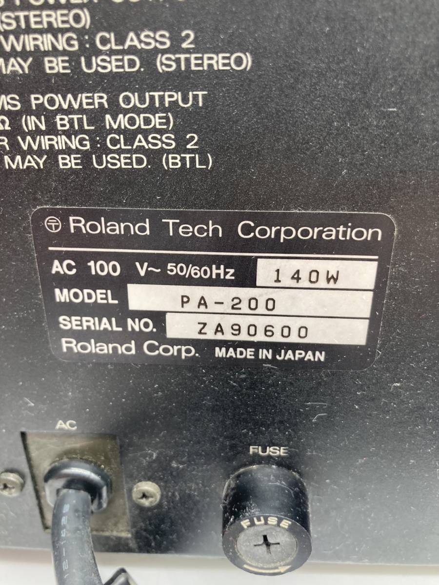 Roland PA-200 POWERED MIXER ローランド パワードミキサー 音響 Roland PA-200 POWERED MIXER ローランド パワードミキサー 音響