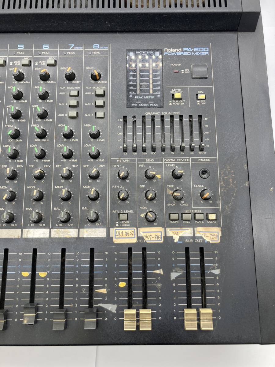 Roland PA-200 POWERED MIXER ローランド パワードミキサー 音響 Roland PA-200 POWERED MIXER ローランド パワードミキサー 音響