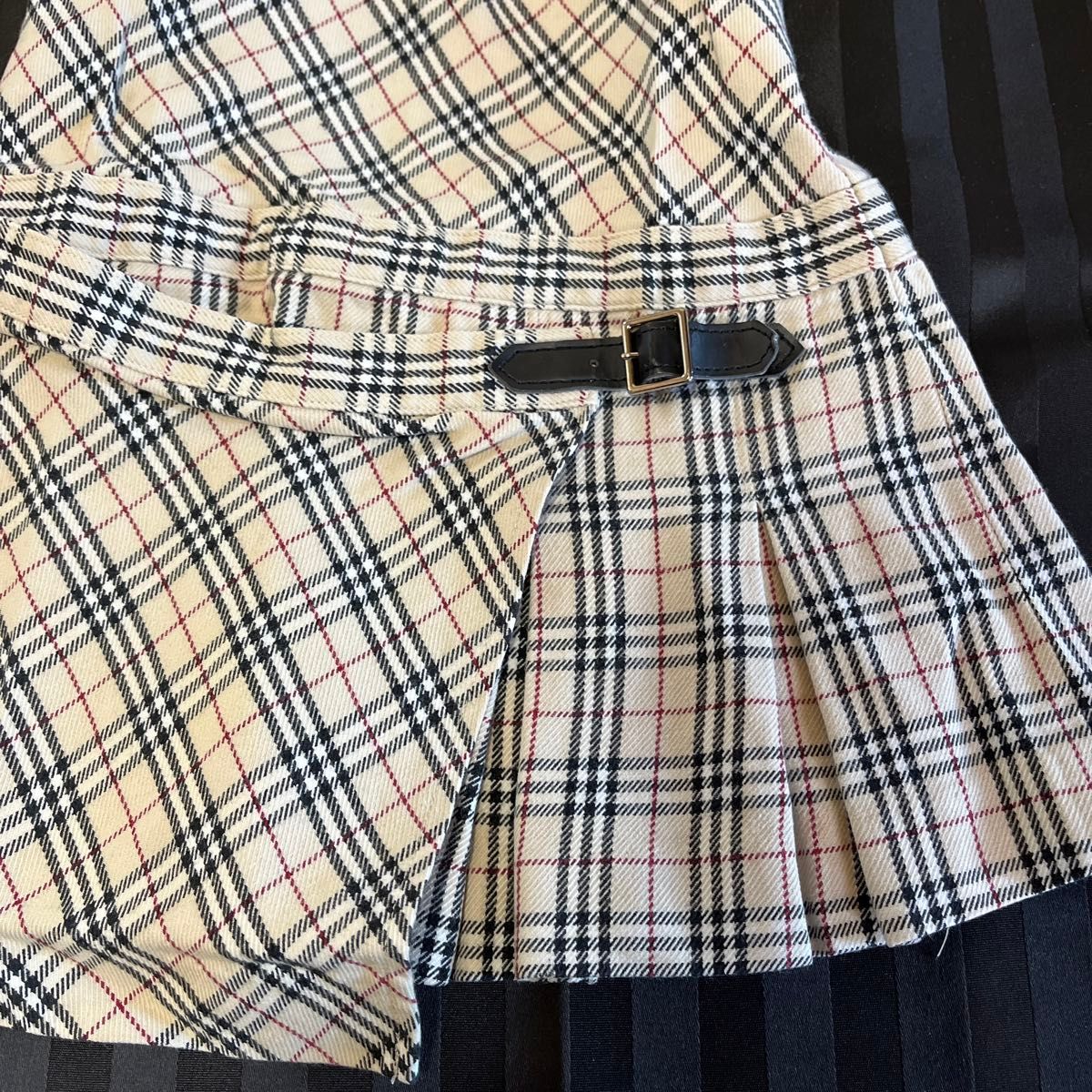 バーバリー　Burberry 80 スカート　タータンチェック　ジャンパー ワンピース エプロン チェック柄 発表会 子供服