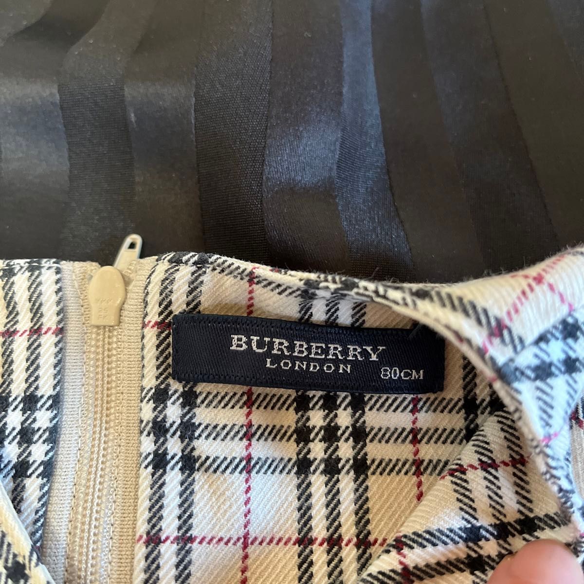 バーバリー　Burberry 80 スカート　タータンチェック　ジャンパー ワンピース エプロン チェック柄 発表会 子供服