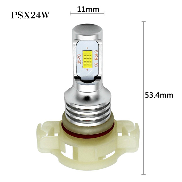 【送料無料】LEDフォグランプ PSX24W イエロー 黄色 黄金色 車検対応 GJ系/GP系 インプレッサ G4/XV インプレッサスポーツ 86/BRZ 爆光 T10_画像7