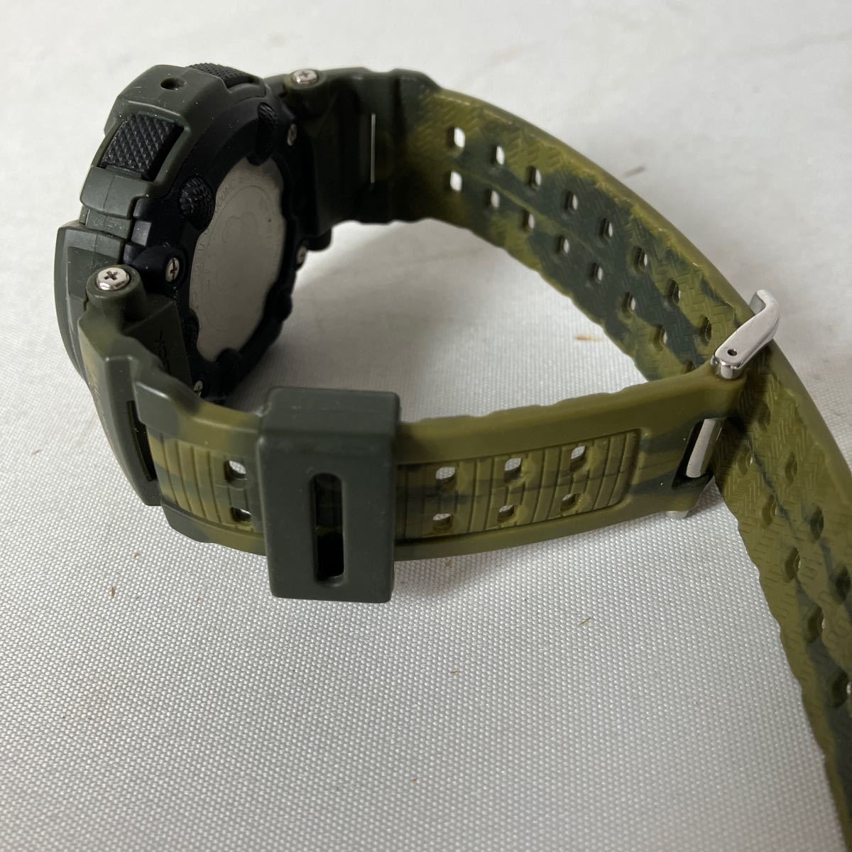 ○【500円スタート】CASIO カシオ G-SHOCK ジーショック MUDMAN マッドマン ジャミンカラー 迷彩 カモフラ 腕時計 クォーツ G-9000MC-3JF_画像8