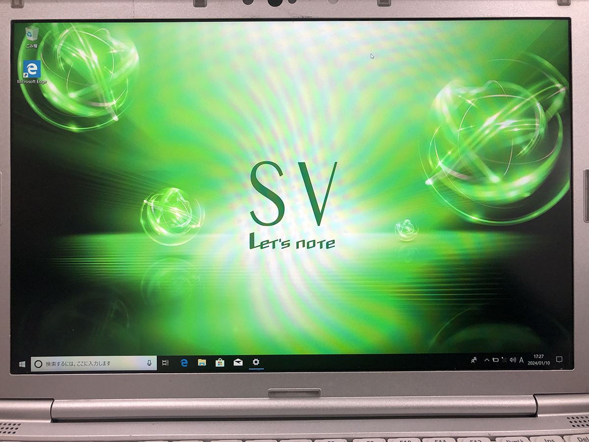 ジャンク■12.1型 Let's note SV7 CF-SV7RDCVS [i5-8350U/8G/SSD:256G/カメラ/SD/Win10]★輝度ムラ小★キー取れ、ヒビ破損★送料無料_画像2