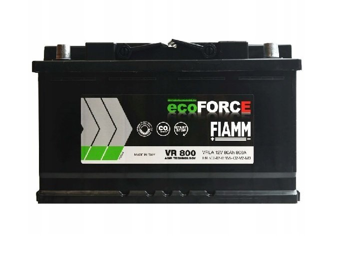 【FIAMM】 FIAMM バッテリー 80AH AGM A4 アウディ イヴォーク レンジローバー ディスカバリー フリーランダー LN4AGM 7906201_画像1