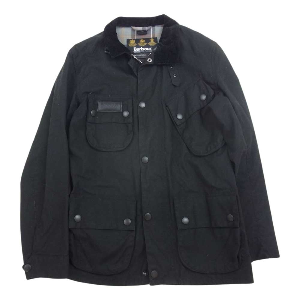 Barbour バブアー 1202317 英国製 1202317 INTERNATIONAL インターナショナル ワックス オイルド ジャケット ブラック系 34【中古】_画像1