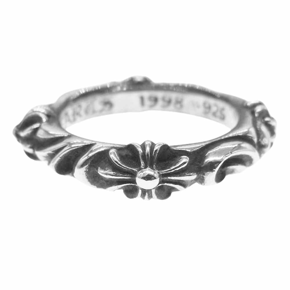 CHROME HEARTS クロムハーツ（原本無） SBT BAND RING バンド リング シルバー系 15号【中古】