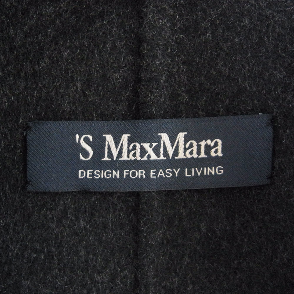 MAX MARA マックスマーラ 23AW 2390161033 000 S MAX MARA POLDO ピュアヴァージン ウール ラップコート【極上美品】【中古】_画像4
