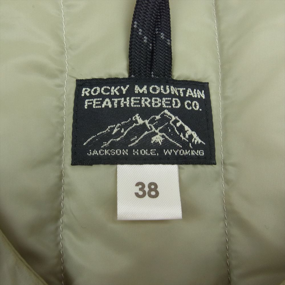 ロッキーマウンテンフェザーベッド Rocky Mountain Featherbed 200-192-21 ジックスマンズ ダウン ベスト ベージュ系 38【中古】_画像4