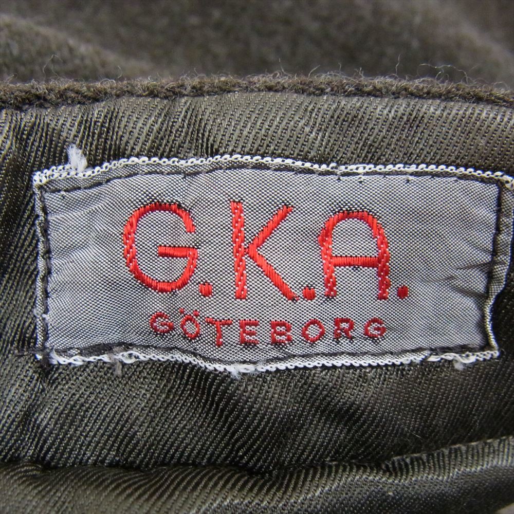 スウェーデン軍 swedish army ヴィンテージ G.K.A. GOTEBORG ウールパンツ カーゴパンツ カーキ系 C50【中古】_画像3