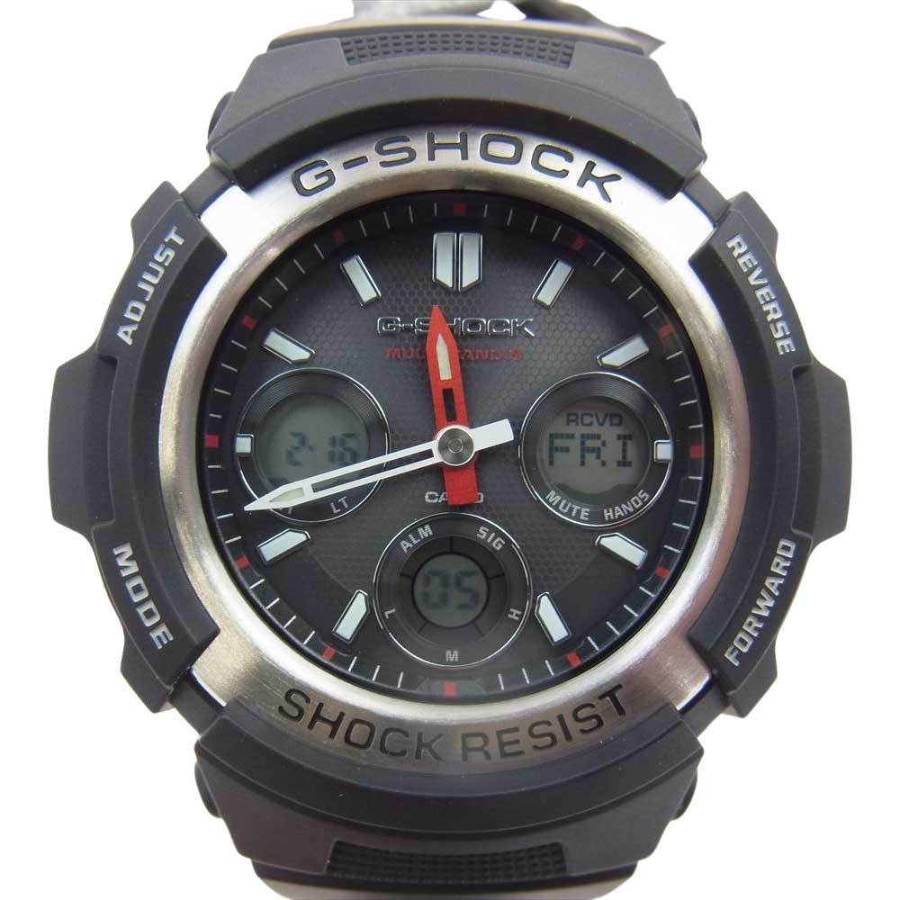 G-SHOCK ジーショック AWG-M100-1AJF MULTI BAND 6 ソーラー デジタル アナログ デジアナ ウォッチ 腕時計【極上美品】【中古】