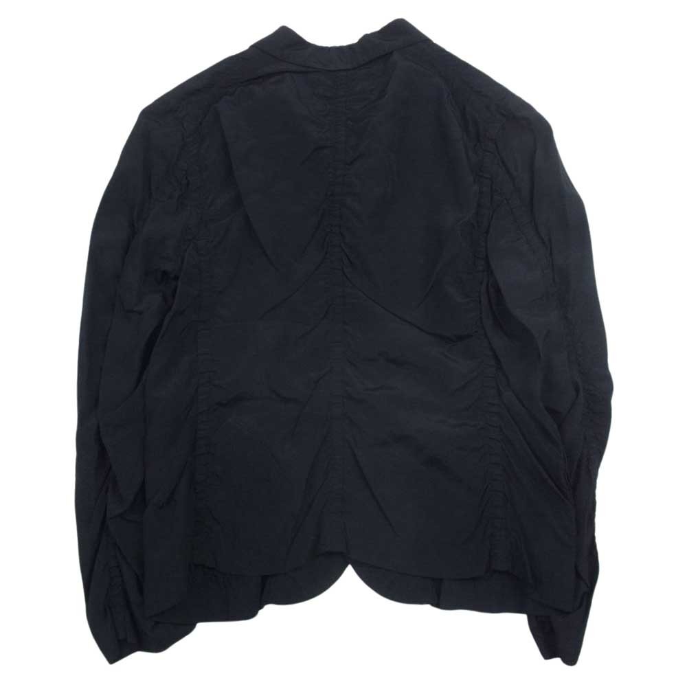 tricot COMME des GARCONS トリココムデギャルソン AD2000 TJ-02001M レーヨン100％ オープンカラー 長袖 シャツ ブラック系 M【中古】_画像2