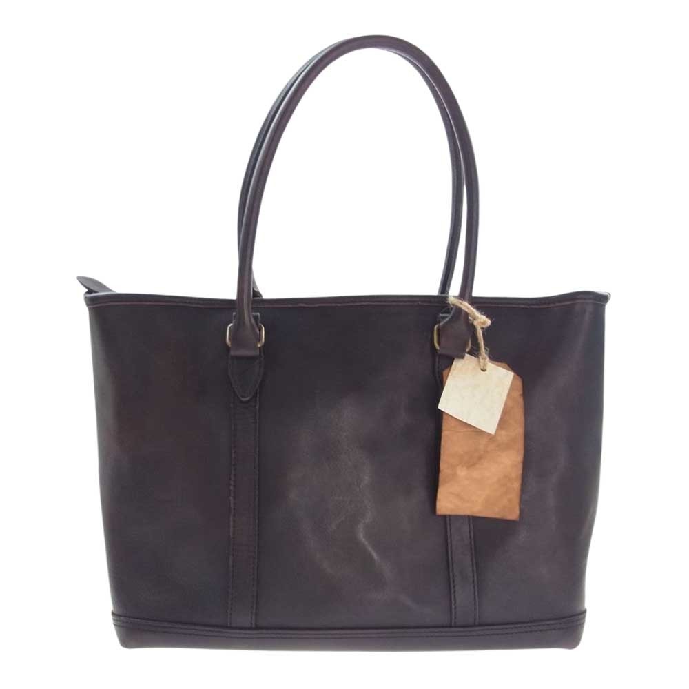 ヴァスコ VASCO VS-263TL LEATHER NELSON TOTE BAG レザー ネルソン トート バッグ 黒茶色系【中古】_画像1