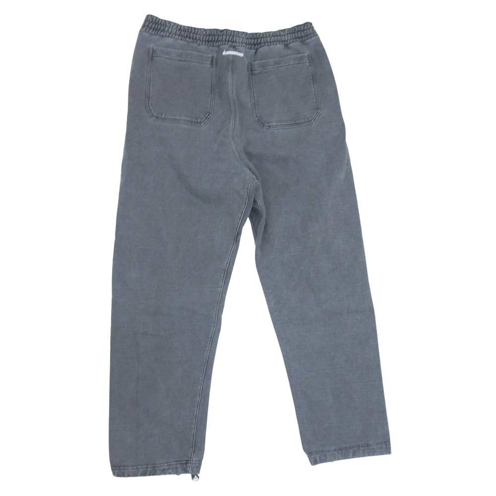 キネマ Kinema 21AW KNM-21AW-PT03 pigment dyed sweat pants ピグメント染め ニーパッチ付き スウェット パンツ グレー系 M【中古】の画像2